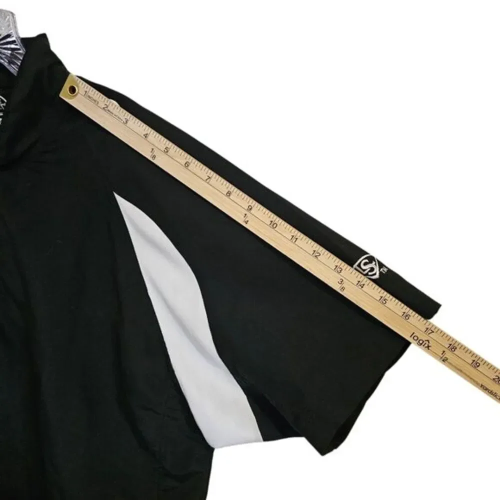 Louisville Slugger Adult ‎ Small Pull-Over 1/4 Zip Batting Cage Black X-Dry Tech